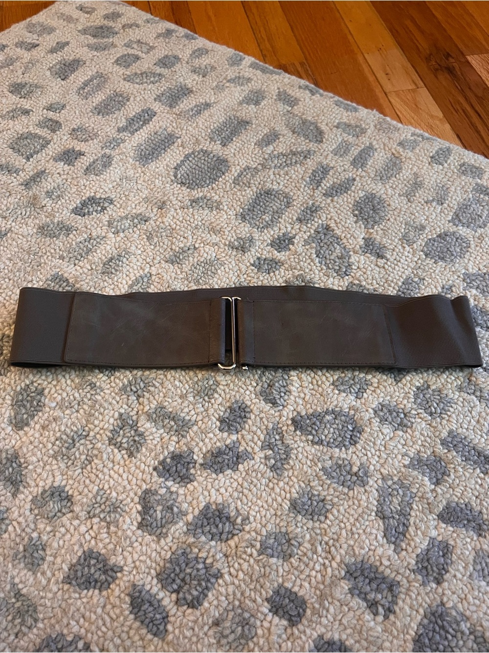 Express Wide Elastic Belt with Metal Buckle - Brown